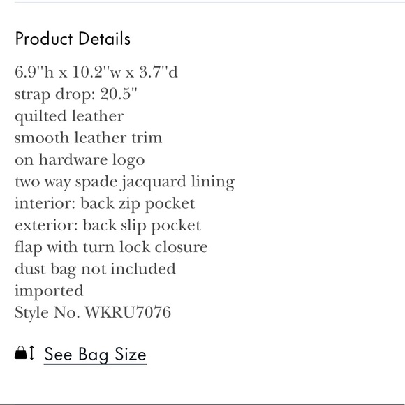 NWT Kate Spade Natalia Crossbody - Picture 5 of 5